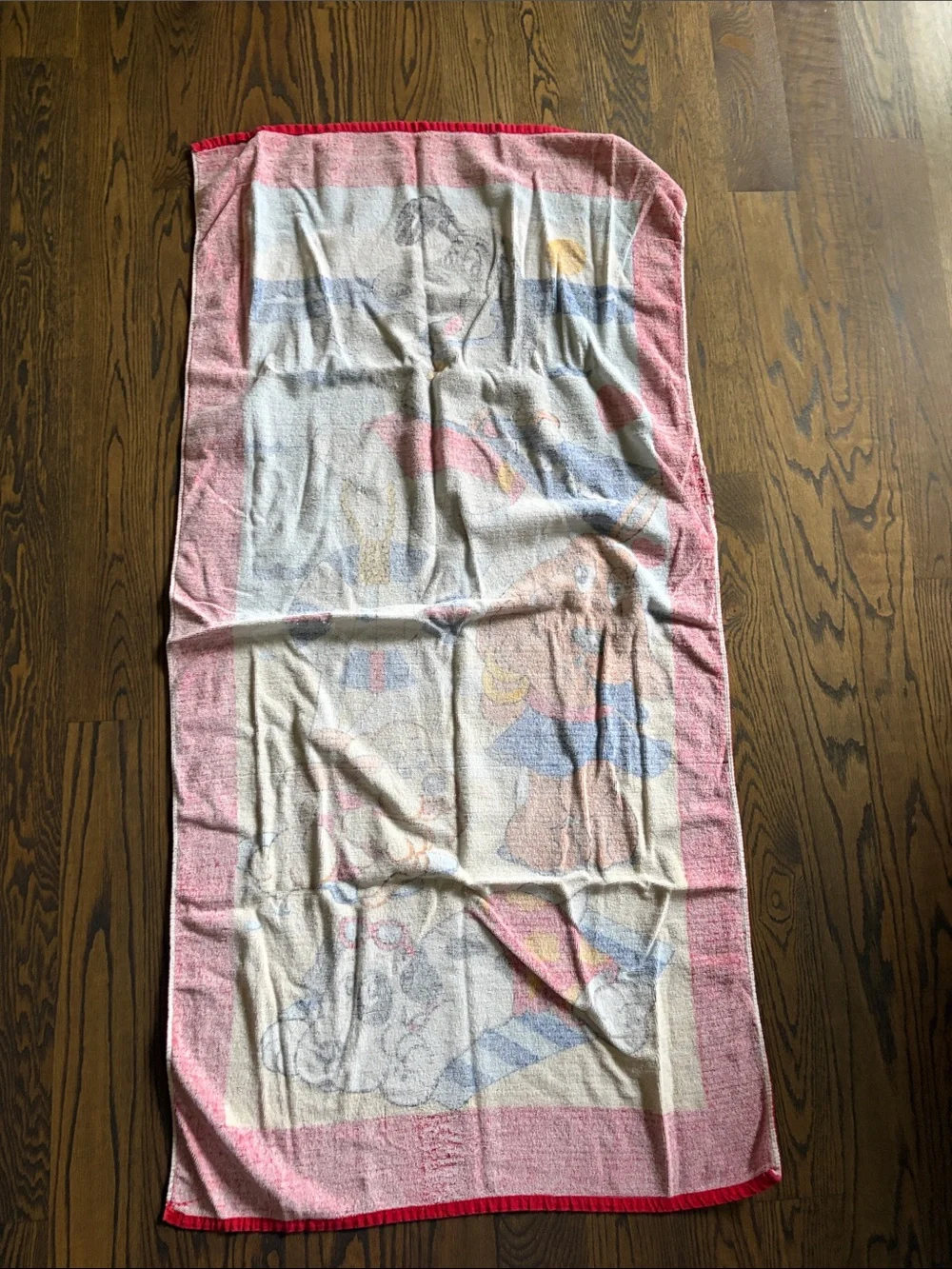 Beach Towel with Dog Design